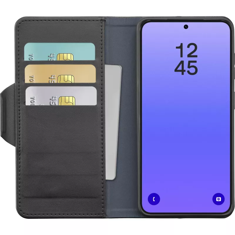 Cellularline Book Agenda 2 - Galaxy A37 Grāmatveida mākslīgās ādas maciņš ar magnētisko aizdari, statīva funkciju un RFID/NFC aizsardzību bezkontakta kartēm.