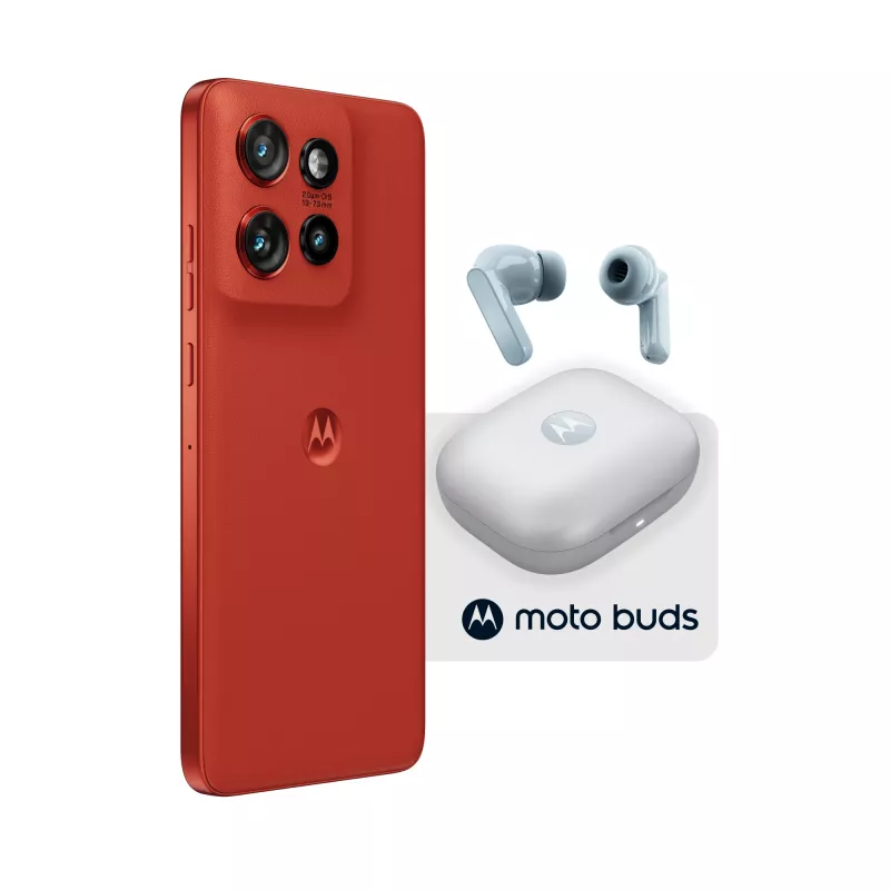 Motorola edge 60 neo + Moto Buds PG38C05749 16.1 cm (6.36 collas) Dual SIM Android 15 5G USB Type-C 8 GB 256 GB 5200 mAh sarkans
