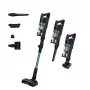 Hoover HF1P10PX 011 Stick vacuum baterija Dry Foam, Micro Bagless 0.7 L 165 W Melns, Turquoise 22 Ah