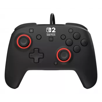 Vadu spēļu kontrolieris Turtle Beach Rematch priekš Nintendo Switch 2 — USB‑C, 3 m kabelis, Aizmugures poga, D‑paliktnis, Melns