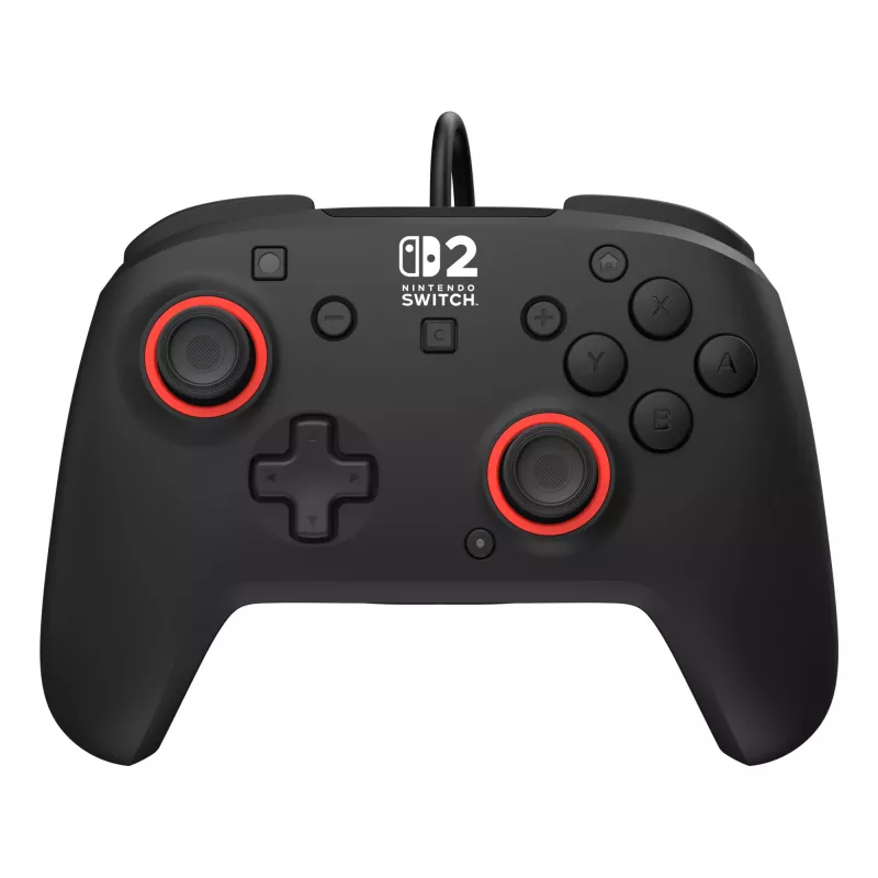 Vadu spēļu kontrolieris Turtle Beach Rematch priekš Nintendo Switch 2 — USB‑C, 3 m kabelis, Aizmugures poga, D‑paliktnis, Melns