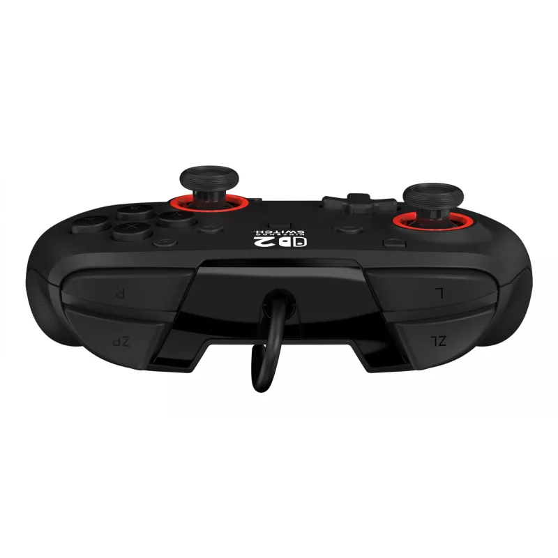 Vadu spēļu kontrolieris Turtle Beach Rematch priekš Nintendo Switch 2 — USB‑C, 3 m kabelis, Aizmugures poga, D‑paliktnis, Melns