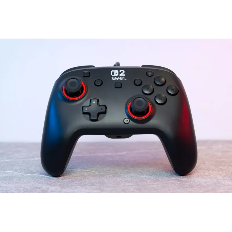 Vadu spēļu kontrolieris Turtle Beach Rematch priekš Nintendo Switch 2 — USB‑C, 3 m kabelis, Aizmugures poga, D‑paliktnis, Melns