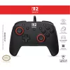 Vadu spēļu kontrolieris Turtle Beach Rematch priekš Nintendo Switch 2 — USB‑C, 3 m kabelis, Aizmugures poga, D‑paliktnis, Melns