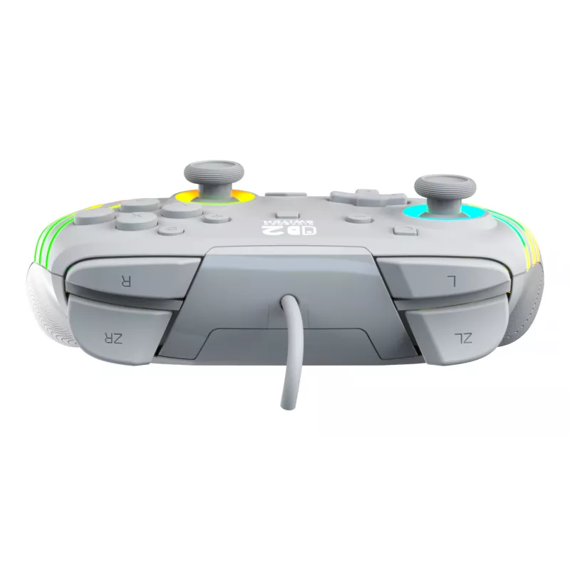 Vadu RGB spēļu kontrolieris Turtle Beach Afterglow Wave pelēkā krāsā — USB‑C, 3 m kabelis, paredzēts Nintendo Switch / Switch 2 / Switch OLED