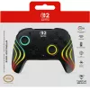 Bezvadu RGB spēļu kontrolieris Turtle Beach Afterglow Wave Melns priekš Nintendo Switch 2 — Bluetooth/USB-C, iebūvēta baterija 20 h, 3 m kabelis