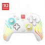 Bezvadu RGB spēļu kontrolieris Turtle Beach Afterglow Wave balta priekš Nintendo Switch 2, Bluetooth/USB-C, iebūvēta baterija 20h, 3m kabelis