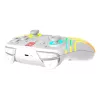 Bezvadu RGB spēļu kontrolieris Turtle Beach Afterglow Wave balta priekš Nintendo Switch 2, Bluetooth/USB-C, iebūvēta baterija 20h, 3m kabelis