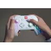 Bezvadu RGB spēļu kontrolieris Turtle Beach Afterglow Wave balta priekš Nintendo Switch 2, Bluetooth/USB-C, iebūvēta baterija 20h, 3m kabelis