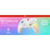 Bezvadu RGB spēļu kontrolieris Turtle Beach Afterglow Wave balta priekš Nintendo Switch 2, Bluetooth/USB-C, iebūvēta baterija 20h, 3m kabelis