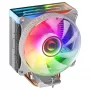 Mars Gaming MCPU-VR balts CPU dzesētājs ar divkāršu Infinity spoguli ARGB, 4 HCT siltuma caurulēm, 180 W TDP, īpaši klusu PWM 12 cm ventilatoru