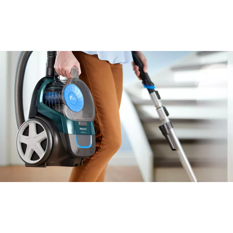 Philips 3000 sērija FC9334/09 putekļsūcējs 1.5 L cilindriskais putekļsūcējs sausajai tīrīšanai 900 W bez maisiņa