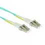 ACT 2,5 m LSZH Multimode 50/125 OM3 optiskais ielāpu vads duplekss ar LC savienotājiem