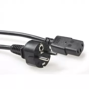 ACT Powercord barošanas savienotājs CEE 7/7 vīrišķais (taisns) - C13 melns 2,5 m