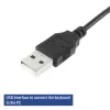 ACT biznesa tastatūra USB (Qwerty/US izkārtojums), pilna izmēra (100%), vadu, USB, membrānas, QWERTY, melna