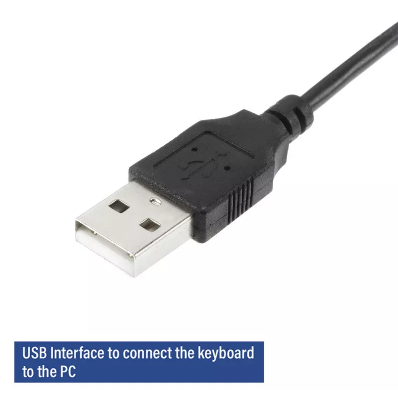 ACT biznesa tastatūra USB (Qwerty/US izkārtojums), pilna izmēra (100%), vadu, USB, membrānas, QWERTY, melna
