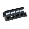 Adapteris ACT FA2057 4 x keystone UTP, melns