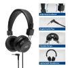ACT Salokāmas stereo austiņas ar 3.5 mm audio ligzdu