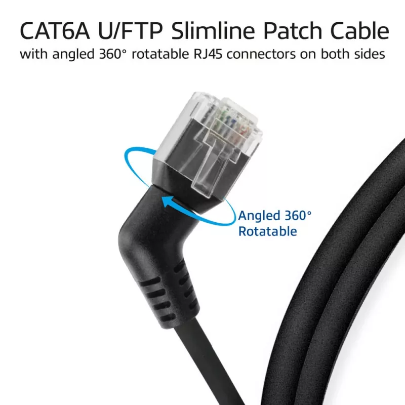 Tīkla kabelis ACT DD1901 Cat6 U/FTP (STP) 1 m RJ-45 melns