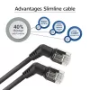 ACT tīkla kabelis DD1903 Cat6 U/FTP (STP) melns, 3 m, RJ-45 uz RJ-45, zeltīti kontakti