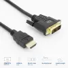 ACT AK3736 video kabeļa adapteris 3 m HDMI Type A (Standard) DVI-D melns
