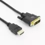 ACT AK3737 video kabeļa adapteris 5 m HDMI Type A (Standard) DVI-D melns