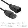 Barošanas vads ACT C20–C21 IEC60320 melns 2 m, 250 V 16 A
