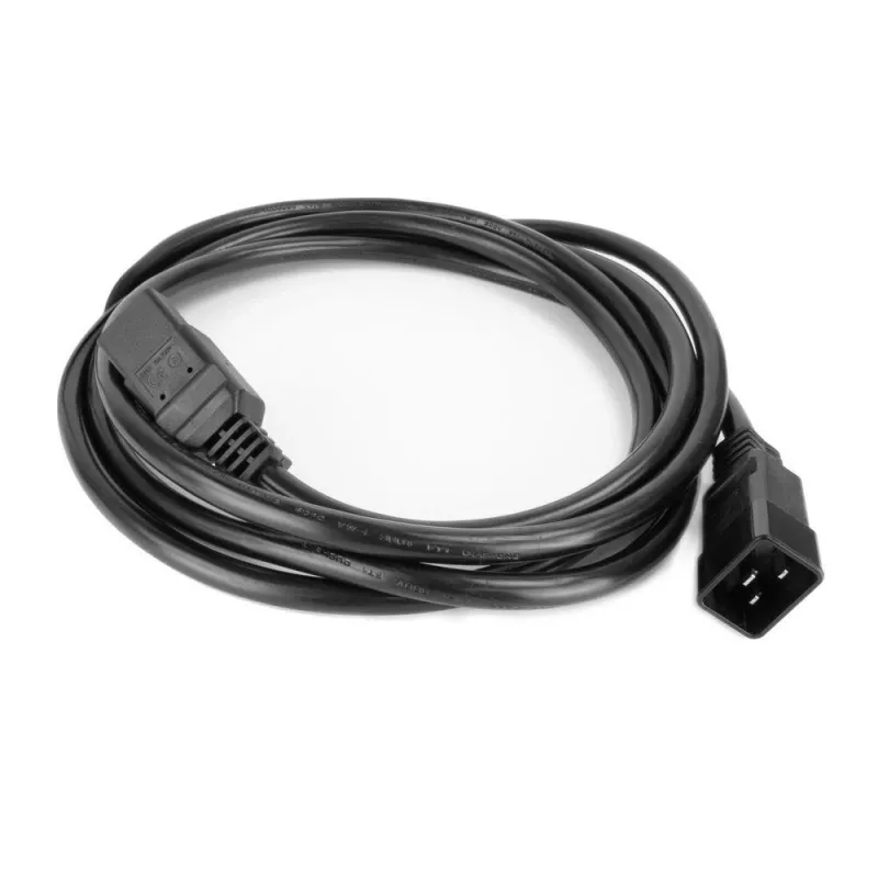 Barošanas vads ACT C20–C21 IEC60320 melns 2 m, 250 V 16 A