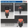 ACT Powercord C14 IEC Lock+ Dual Locking - C15 IEC Lock+ melns 1 m, PC3868