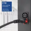 ACT barošanas vads C14 IEC Lock+ Dual Locking - C15 IEC Lock+ melns 2 m, PC3872