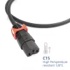 ACT Powercord C14 IEC Lock+ Dual Locking - C15 IEC Lock+ melns 3 m, PC3876