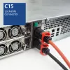 ACT Powercord C14 IEC Lock+ Dual Locking - C15 IEC Lock+ sarkans 1 m, PC3869