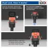 ACT strāvas vads C14 IEC Lock+ Dual Locking - C15 IEC Lock+ zils 2 m, PC3874