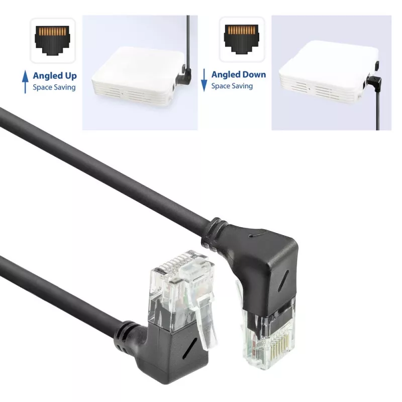 ACT DD7901 tīkla vads Melns 1 m Cat6a U/UTP (UTP)