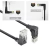 Tīkla komutācijas kabelis ACT DD7905 Cat6a U/UTP 5 m melns RJ-45