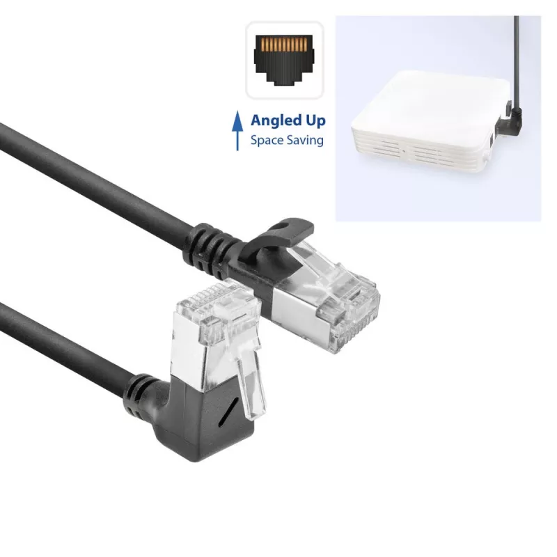 Tīkla kabelis ACT DA4952 Cat6a U/FTP (STP) RJ-45 uz RJ-45 0,25 m Melns
