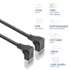 ACT DA5902 tīkla kabelis Cat6a U/FTP (STP) 2 m, RJ-45 uz RJ-45, melns