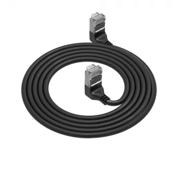 Tīkla kabelis ACT DA6901 Cat6a U/FTP (STP) 1 m RJ-45 uz RJ-45 melns