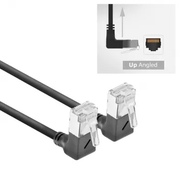 ACT Cat6a U/FTP (STP) tīkla kabelis DA6902, 2 m, RJ-45 uz RJ-45, Melns