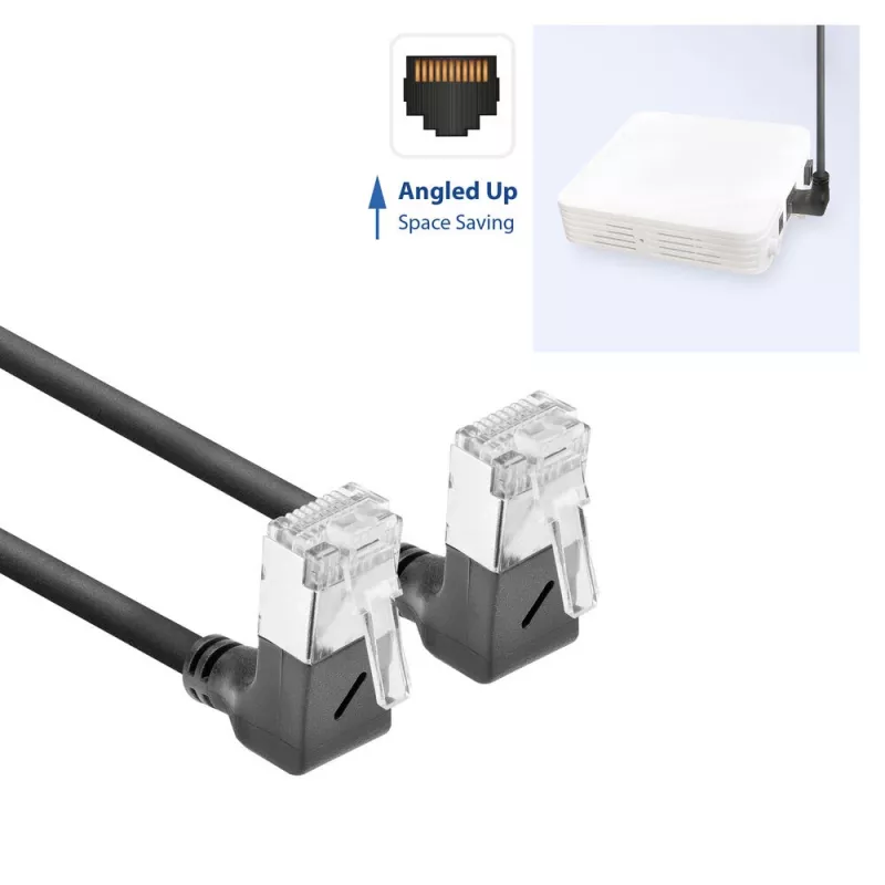 Tīkla kabelis ACT DA6903 Cat6a U/FTP (STP) RJ-45 uz RJ-45 Melns 3 m