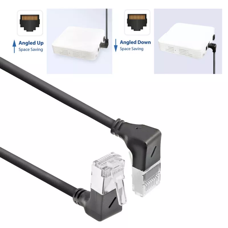 ACT Cat6a U/FTP (STP) tīkla kabelis DA7902 — 2 m, RJ‑45 uz RJ‑45, melns