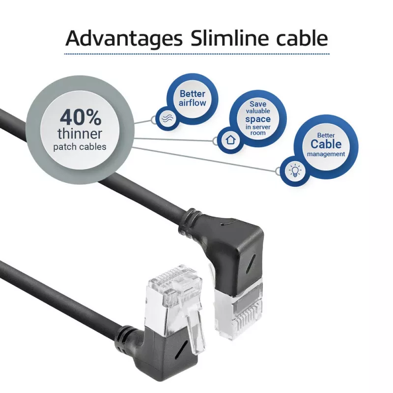 ACT tīkla kabelis Cat6a U/FTP (STP) RJ-45–RJ-45 1,5 m Melns DA7951