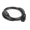 Strāvas vads ACT C14 uz C21 IEC60320 melns 1,5 m, 250 V 10 A