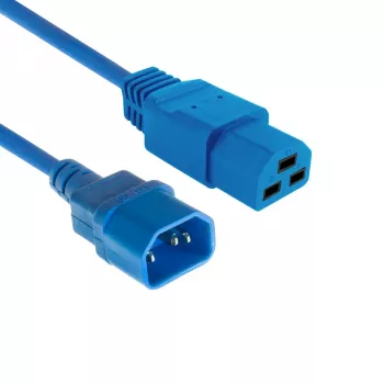 Strāvas vads ACT C14 uz C21 IEC60320 zils 1,5 m, 250 V 10 A