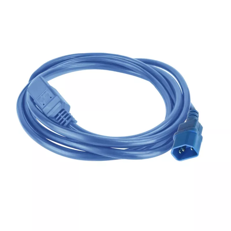 Strāvas vads ACT C14 uz C21 IEC60320 zils 2 m, 250 V 10 A