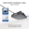 ACT Blue 85 meters S/FTP CAT6A B2ca PoE++ 100W solid prefab installation kabelis, RJ45 male – female