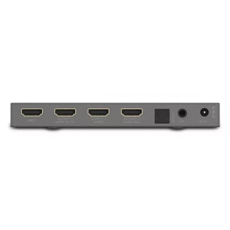Video signāla pārveidotājs Marmitek 25008496 — HDMI ieeja uz HDMI/TOSLINK/3,5 mm izeju, līdz 7680×4320, 7.1 audio