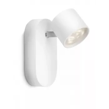 Philips myLiving Star 6,5 W LED griestu/sienas prožektors, 1 spuldze, 2700 K, IP20, balts