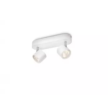 Griestu/sienu prožektors Philips Dimmable LED Star 2x 11,5 W, silti balts, 2700 K, 10000 lm, IP20