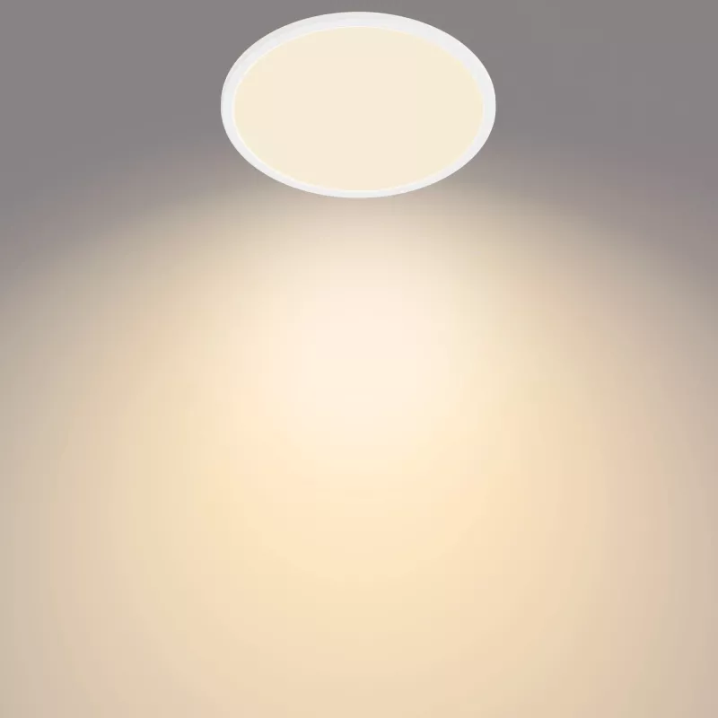 Griestu gaismeklis Philips Functional Super plāns 18 W LED, apaļš, balts, nenomaināms spuldzes modulis, 220–240 V